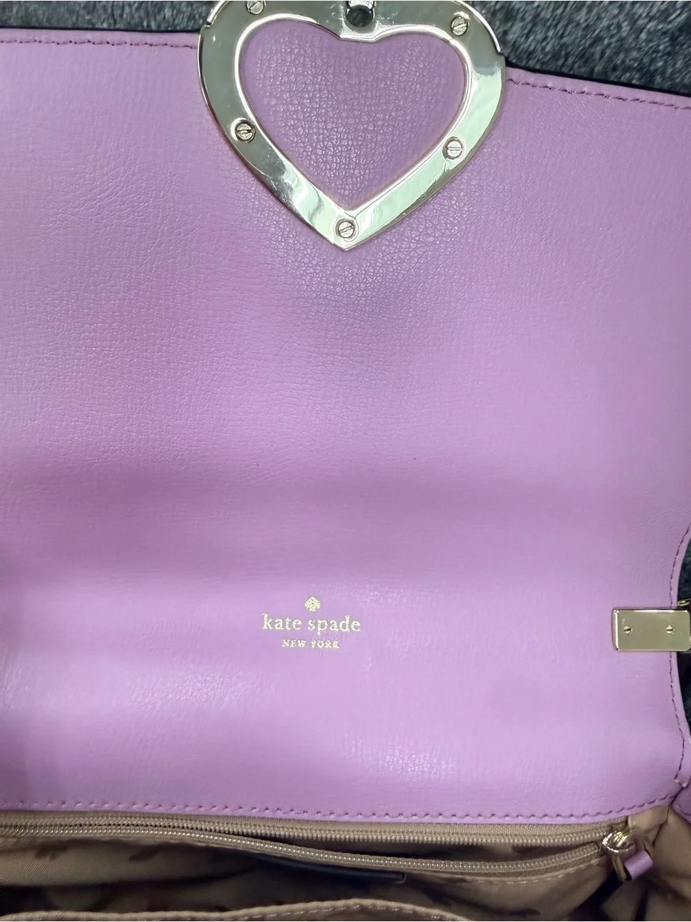 KATE SPADE NEW YORK MEDIUM CHAIN SADDLE BAG ROBYN EXOTIC PINK MAUVE